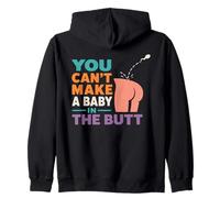 Adult Humor - You Can't Make A Baby In The Butt Sudadera con Capucha