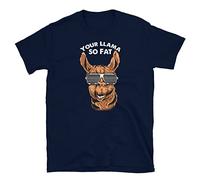 Adult Humor Your Mom Jokes Your Llama so Fat Short-Sleeve Unisex T-Tshirts Camisetas y Tops(X-Large)