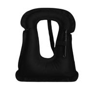 Adult Inflatable Kayaking Vest Bright Color Comfortable Water Sports Pool Beach Kayaking Boating Fishing Snorkeling Swimming Outdoor Safety Gear High Buoyancy Flotation(02-Black)