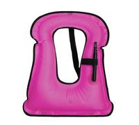 Adult Inflatable Kayaking Vest Bright Color Comfortable Water Sports Pool Beach Kayaking Boating Fishing Snorkeling Swimming Outdoor Safety Gear High Buoyancy Flotation(02-Hot Pink)
