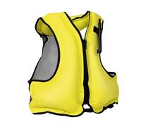 Adult Inflatable Kayaking Vest Bright Color Comfortable Water Sports Pool Beach Kayaking Boating Fishing Snorkeling Swimming Outdoor Safety Gear High Buoyancy Flotation(01-Yellow)