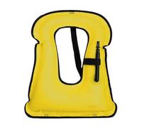 Adult Inflatable Kayaking Vest Bright Color Comfortable Water Sports Pool Beach Kayaking Boating Fishing Snorkeling Swimming Outdoor Safety Gear High Buoyancy Flotation(02-Yellow)