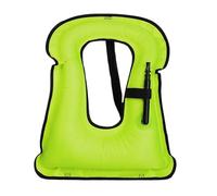 Adult Inflatable Kayaking Vest Bright Color Comfortable Water Sports Pool Beach Kayaking Boating Fishing Snorkeling Swimming Outdoor Safety Gear High Buoyancy Flotation(02-Green)