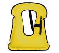 Adult Inflatable Surfing Vest, Portable High Buoyancy Safety Equipment for Kayaking, Paddle Boarding, Swimming, Water Sports, Adjustable Comfortable Flotation Gear for Men Women(Yellow)