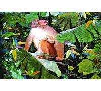 Adult jigsaw puzzle 1000 piezas rompecabezas de juguete niños juego educativo a gran escala pintura agua potable mono rompecabezas decoración del hogar obras de arte, decoración de la pared de la oficina pintura, regalos de Navidad