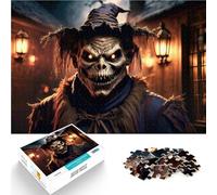 Adult Jigsaw Puzzles 1000 Pieces “Creepy Scarecrow Halloween” Made of Cardboard，Suitable for Ages 14 and up Toys for Family Entertainment Wall Decoration Unique Gifts for Birthday and Christmas。
