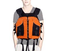 Adult Kayak Life Vest, Breathable Swim Safety Vest, Water Sports Buoyancy Suit, Lightweight Rafting, Surfing, Swimming for Beach Lake River Outdoor Activities with Adjustable Straps