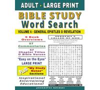 Adult Large Print Bible Study Word Search: Volume 4 - General Epistles & The Book of Revelation (Adult Large Print Bible Study Word Search - The New Testament)