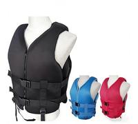 Adult Life Vest for Men and Women, Adjustable Neoprene Buoyancy Vest, Lightweight Portable Safety Flotation Vest for Fishing, Surfing, Kayaking, Rafting, Boating, Swimming(Black,M)