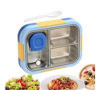 Adult Lunch Box 720ml - Leakproof Multi-Compartment With Sauce Container | Portable Lunch Containers Food Box - Men Snack Meal Prep School Office Work Travel Picnic Beach