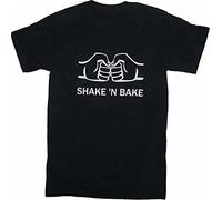 Adult Men's Talladega Nights The Ballad of Ricky Bobby Shake N Bake T-T-Shirts Hemden tee Black(Small)