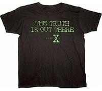Adult Men's The X Files TV Show Series The Truth is out There Black T-Tshirts Camisetas y Tops tee Black(Small)
