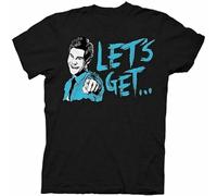 Adult Men's Workaholics Let' Get Weird Flip Adam Demamp Face T-Shirt tee Black XXL