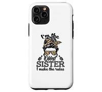 Adult Messy Bun I Make The Rules Oldest 3 Sisters Siblings Carcasa para iPhone 11 Pro