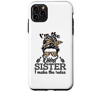 Adult Messy Bun I Make The Rules Oldest 3 Sisters Siblings Carcasa para iPhone 11 Pro MAX