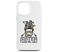 Adult Messy Bun I Make The Rules Oldest 3 Sisters Siblings Carcasa para iPhone 13 Pro MAX