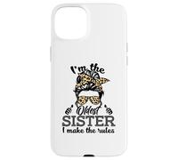 Adult Messy Bun I Make The Rules Oldest 3 Sisters Siblings Carcasa para iPhone 15 Plus