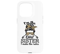 Adult Messy Bun I Make The Rules Oldest 3 Sisters Siblings Carcasa para iPhone 15 Pro