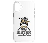 Adult Messy Bun I Make The Rules Oldest 3 Sisters Siblings Carcasa para iPhone 16 Plus