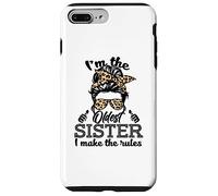 Adult Messy Bun I Make The Rules Oldest 3 Sisters Siblings Carcasa para iPhone 7 Plus/8 Plus
