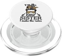 Adult Messy Bun I Make The Rules Oldest 3 Sisters Siblings PopSockets PopGrip para MagSafe