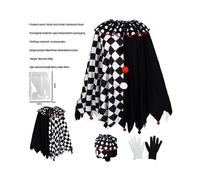 (Adult One Size,Clown Cloak)Halloween Costume Suits Terrifier 2 Art the Clown Cosplay Jumpsuit Carnival Gift