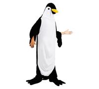 Adult Penguin Onesie, Warm Plush Jumpsuit, Full-Body Animal Pajamas, Adorable Traje, Unisex Sleepwear Outfit, Fun Cosplay Suit, -Piece Lounge Apparel | Relaxed Fit with themed costume party momen, L