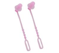Adult Plugs Swimming, Reusable Ear Protection, Diving Training Gear, 2 Pieces Silicone Sturdy Soft Comfortable Fit Lightweight for Showering, 1.18x3.83 Inches