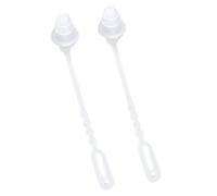 Adult Plugs Swimming, Reusable Ear Protection, Diving Training Gear, 2 Pieces Silicone Sturdy Soft Comfortable Fit Lightweight for Showering, 1.18x3.83 Inches