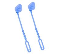 Adult Plugs Swimming, Reusable Ear Protection, Diving Training Gear, 2 Pieces Silicone Sturdy Soft Comfortable Fit Lightweight for Showering, 1.18x3.83 Inches