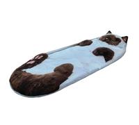 Adult Sleep Sack - 68x31 Inch Plush Cat Sleeping Bag | Large Soft Warm Blanket For Winter | Nap Sack For Home Office School Dorm Travel Camping Backpacking Cold Weather Women Men