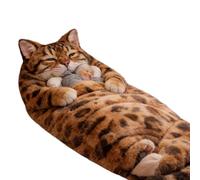 Adult Sleeping Bag - Cold Weather Sleeping Bags, Camping Blanket with Plush Lining, Lightweight Travel Sack with Carry Case, Portable Sleep Gear Cat Design for Indoor Bedroom Dorm Use