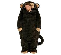 Adult Sleeping Bag - Plush Monkey Cute | Cold Weather Bed Sleeping Bags For Camping Hiking, Outdoor Gear For Men Women, Insulated; Perfect For Staying Warm Fun On Backpacking Trips