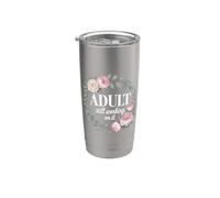 Adult Still Working On It Aprendizaje para adultos - Vaso térmico de acero inoxidable de doble pared