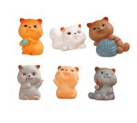 Adult Stress Balls, 6 Pieces Sensory Fidget Toys Set, Soft Squeeze Texture, Miniature Cute Design, Fidget Tools for Home, Offices, School, Family Daily Use, 9.84x8.27x1.57 Inches