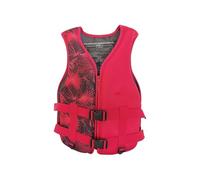 Adult Surfing Vest Neoprene Adjustable Buoyancy Aid Safety Swim Surfing Vest for Men Women Kayaking Fishing Boating Swimming Paddle Boarding Outdoor Water Sports Activities(Red,M)