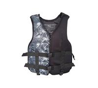 Adult Surfing Vest Neoprene Adjustable Buoyancy Aid Safety Swim Surfing Vest for Men Women Kayaking Fishing Boating Swimming Paddle Boarding Outdoor Water Sports Activities(Blcak,S)