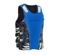Adult Surfing Vest Neoprene Adjustable Buoyancy Aid Safety Swim Surfing Vest for Men Women Water Skiing Wakeboarding Fishing Kayaking Boating Paddle Boarding Water Sports(Blue,XL)