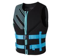 Adult Surfing Vest Neoprene High Buoyancy Adjustable Safety Swim Surfing Vest for Men Women Kayaking Fishing Boating Swimming Paddle Boarding Water Sports Activities Pro(Blue,M)