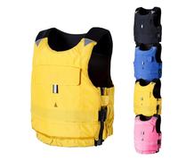 Adult Surfing Vest with Big Pocket Anti-Collision Buoyancy Aid Elasticated Hem for Fishing Boating Kayaking Swimming Paddle Boarding Motorboating Water Sports Activities Gear(Yellow,S)