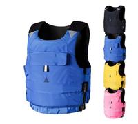 Adult Surfing Vest with Big Pocket Anti-Collision Buoyancy Aid Elasticated Hem for Fishing Boating Kayaking Swimming Paddle Boarding Motorboating Water Sports Activities Gear(Blue,S)