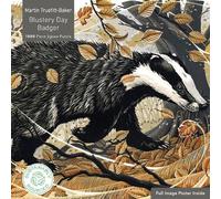 Rompecabezas sostenible para Adultos Martin Truefitt-Baker: Blustery Day Badger: 1000 Piezas. Ético, sostenible, Respetuoso con el Medio Ambiente