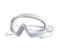 Adult Swimming Goggles, Anti-Fog Wide View Glasses, Uv Protection 6 Inches No-Leak Swim Glasses, Water Sports Eyewear for Swimmers, White, Black, Pink, Green