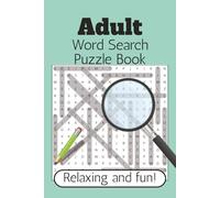 Adult Word Search Puzzle Book: Word Search Puzzles with Easy to Read Print | 6x9 inches, 150 pages | 50+ Puzzles ... Gift for Vacation, Holidays, and Relaxation