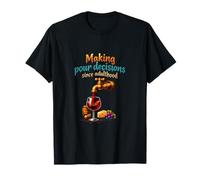 Adultar es el Humor Duro del Vino Tomar Decisiones Camiseta