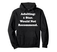 Adulting: 1 Star. Would Not Recommend Sudadera con Capucha