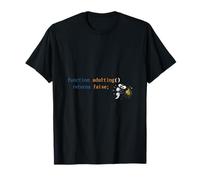 Adulting Devuelve Falsa Programador Error Punto y Coma Código Broma Camiseta