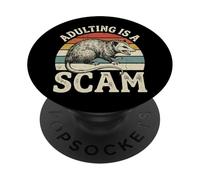 Adulting Is A Scam PopSockets PopGrip Adhesivo
