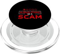 Adulting Is A Scam Retroalimentación de expresión Rant - PopSockets PopGrip para MagSafe