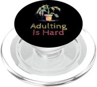 Adulting Is Hard, Divertido diseño de línea Minimalista de Dead Plant PopSockets PopGrip para MagSafe